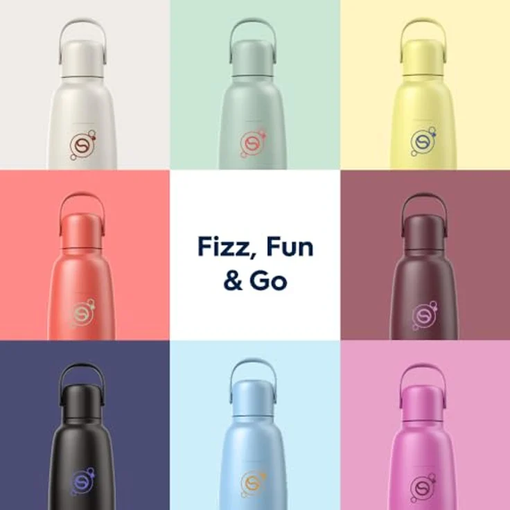 SodaStream Fizz&go COOL 0,9L Metallflasche Storm – Bild 9