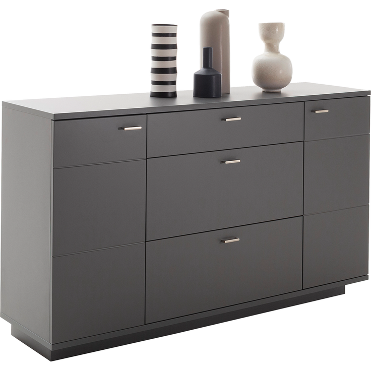 Wohn Schick MAGON Sideboard,Front/Korpus: Royal grau,2 Türen, 3 Schubkästen - H 94 cm x T 44 cm x B 160 cm – Bild 4