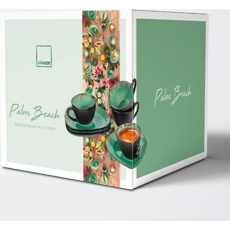 SÄNGER Espressotassen Set Palm Beach 8 teilig – Bild 6