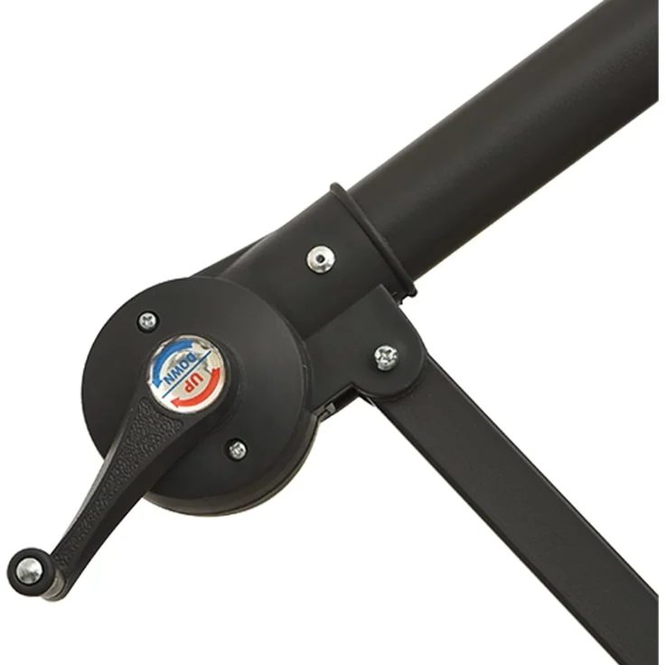 vidaXL Ampelschirm mit Aluminium-Mast 350 cm Bordeauxrot 44507 – Bild 7