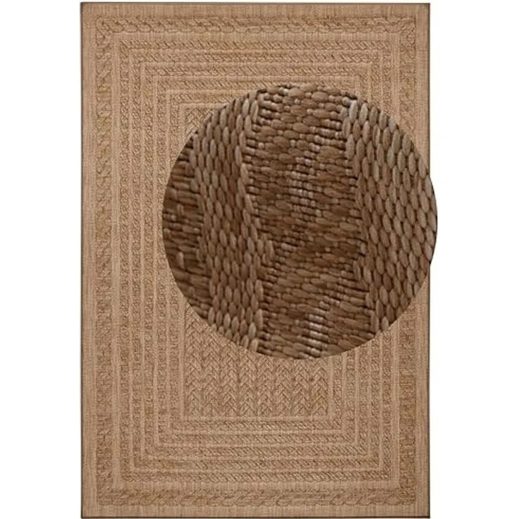 In- & Outdoor Teppich Limonero Beige Braun - 80x150x0,6cm – Bild 6