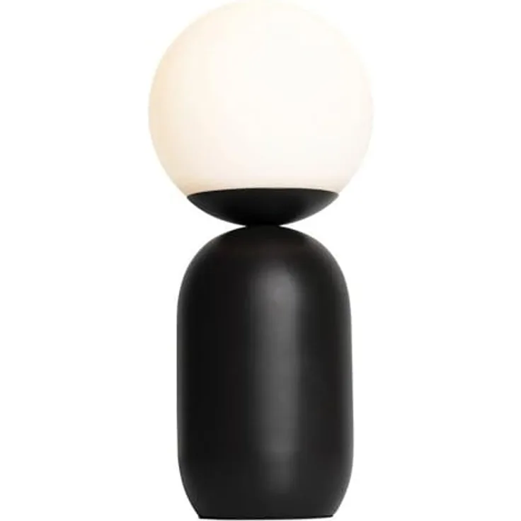 Nordlux NOTTI Tischlampe schwarz E14 mit Kabelschalter 15 x 15 x 34,5 cm