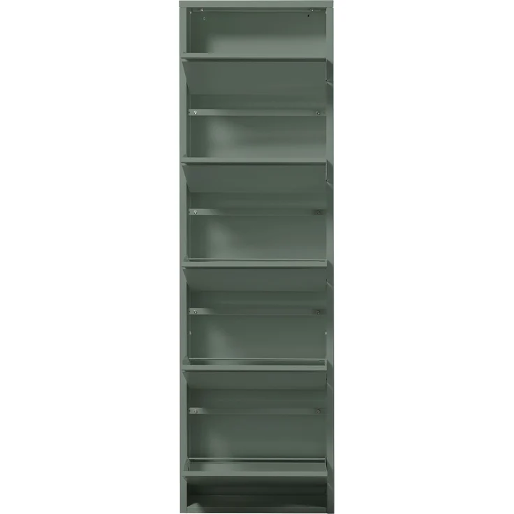Schuhkipper >Bert< 5 Klappen, 10 paar Schuhe, in salbei, Metall - 51x170x16cm (BxHxT) – Bild 8