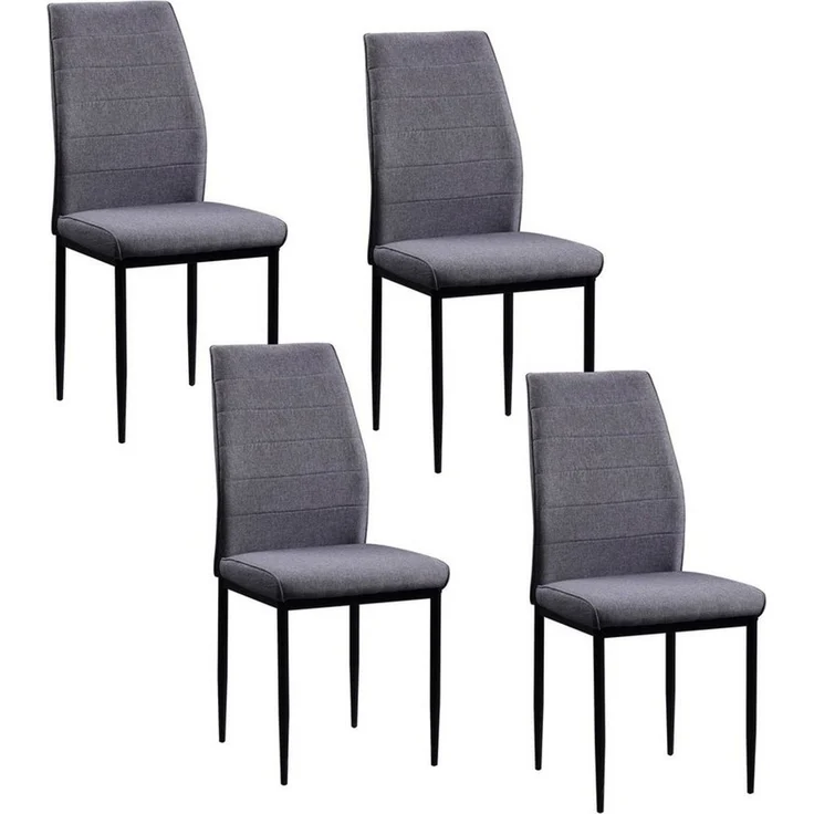 HTI-Living Esszimmerstuhl Stuhl Madison Webstoff Grau (Set, 4 St), Esszimmerstuhl – Bild 1