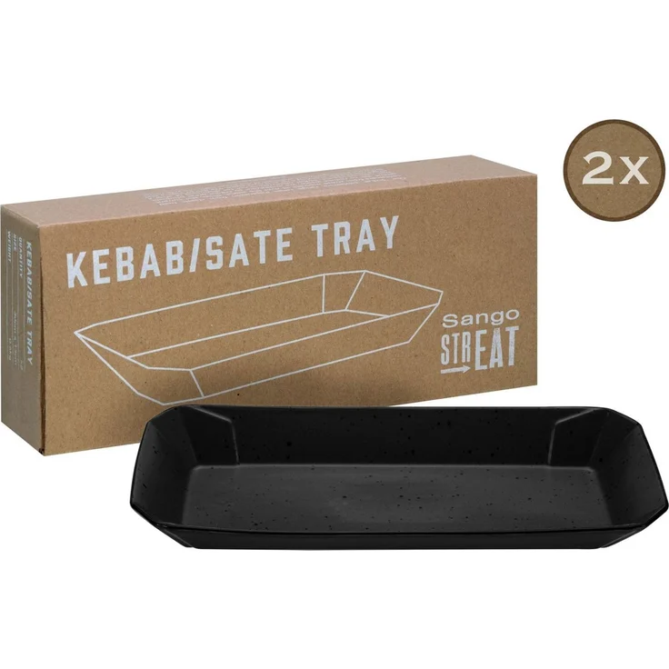 Streat Food Schwarz, Tray Kebab 2-tlg 30,6 cm (mo) – Bild 4