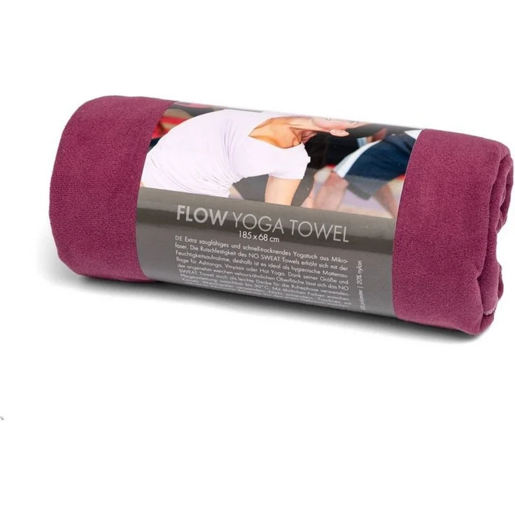 bodhi Sporthandtuch Yogamattenauflage FLOW Towel L aubergine – Bild 3