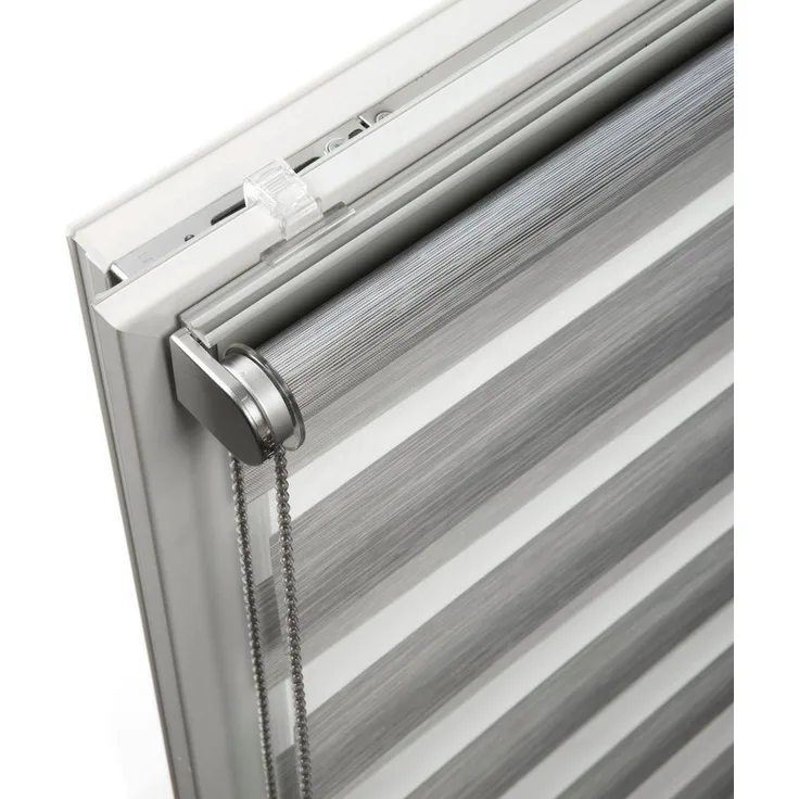 Doppelrollo Tilda, SCHÖNER WOHNEN-Kollektion, transparent, mit Bohren/ohne Bohren, freihängend, Klemmfix, geklemmt, silberne oder weiße Rollo-Technik