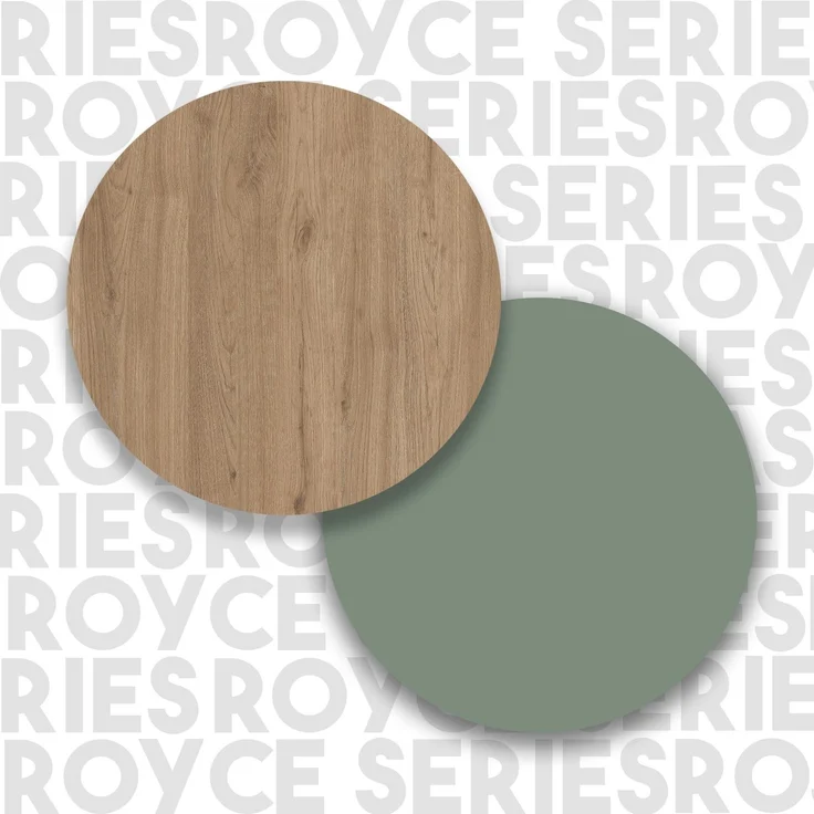 Skye Decor 'LAT3-SY' Mehrzweckschrank, Eiche / Grün, 88 x 161,2 x 35,5 cm – Bild 6