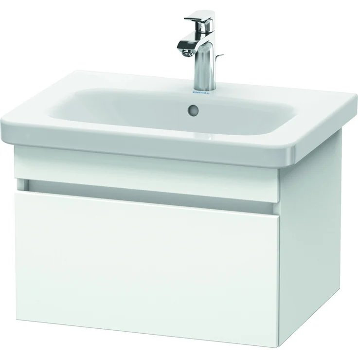 Duravit Waschbeckenunterschrank DuraStyle, Weiß matt, 58 cm, schmaler Badezimmerschrank mit hochwertiger Verarbeitung und pflegeleichten Oberflächen