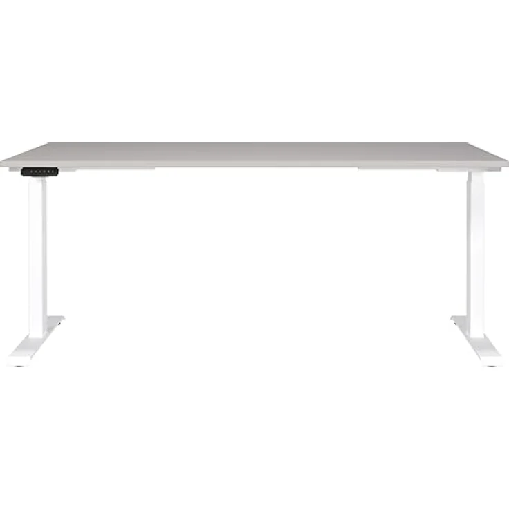 Germania Schreibtisch 7909-617, in Kaschmir/Weiß, EL. höhenverstellb, 180 x 120 x 80 cm (BxHxT) – Bild 4
