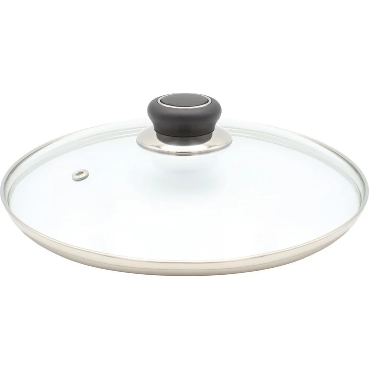 Universaldeckel 28 cm mit Kunststoffknopf / Glasdeckel / Universal - Deckel / Pfannendeckel / Topfdeckel – Bild 1