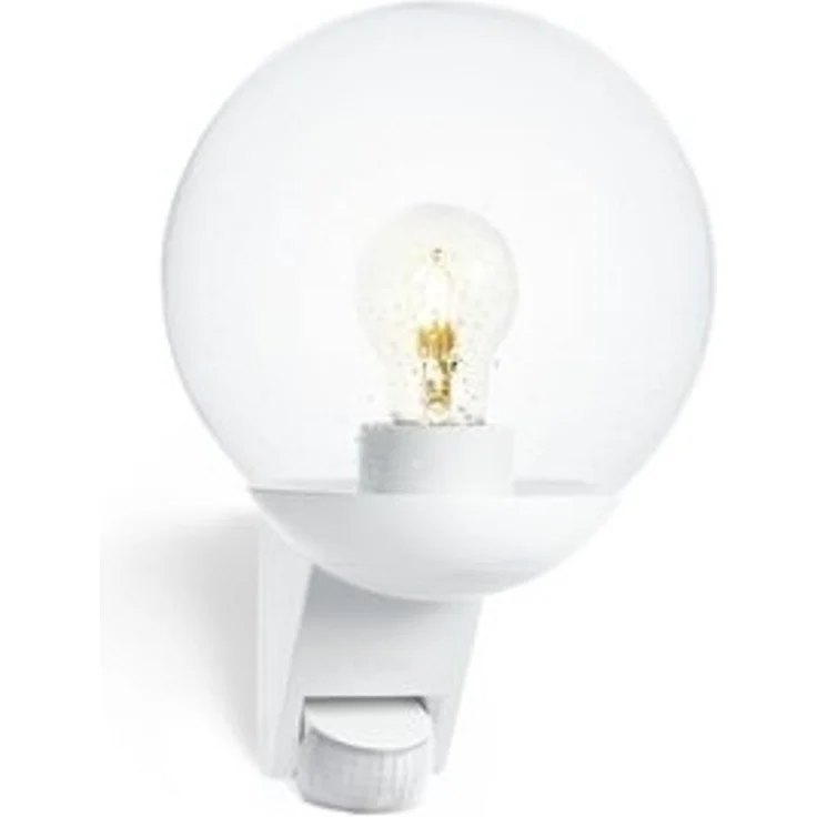 Steinel Außenwandleuchte L 585 S weiß, 180°-Bewegungsmelder, E27-Fassung, max. 60 W, Glas, IP44 – Bild 6