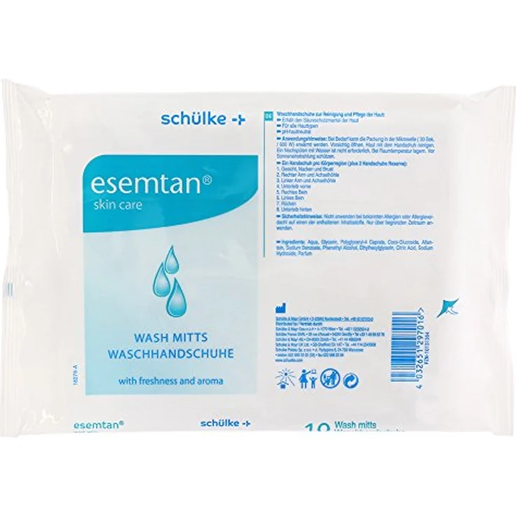SCHÜLKE & MAYR GmbH Waschhandschuh Schülke esemtan® Waschhandschuhe, 10er Pack – Bild 2