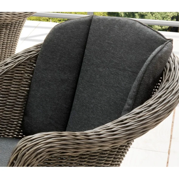 Destiny Garten-Essgruppe MALAGA LUNA, (13-tlg, 4x Sessel, 1x Tisch, inkl. Auflagen), Aluminium, Polyrattan – Bild 3