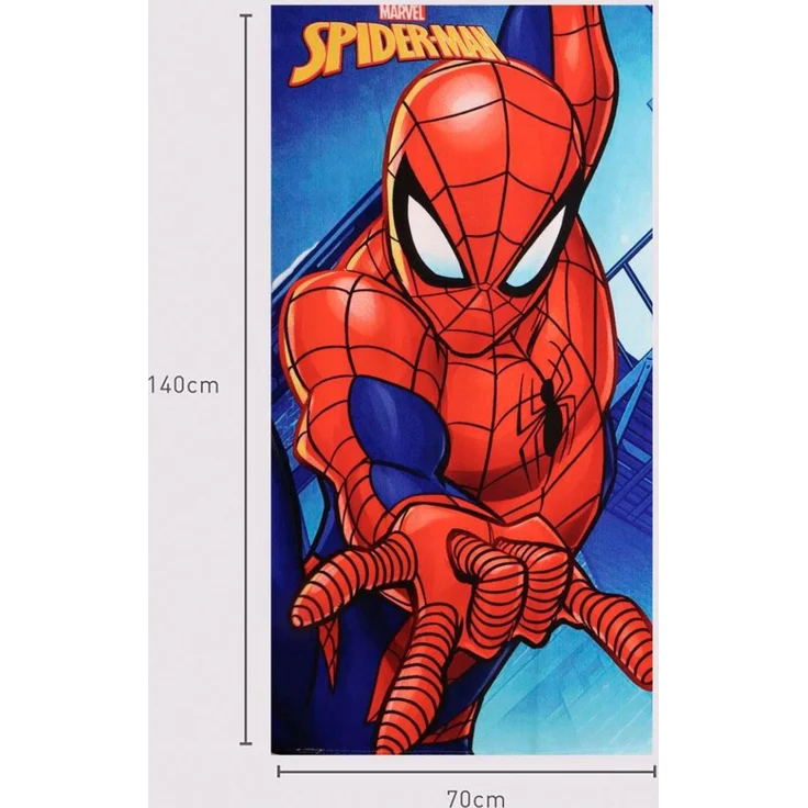 Marvel Spiderman 140x70 cm Kinder Badetuch Handtuch weich leicht schnelltrocknend Strandtuch – Bild 4