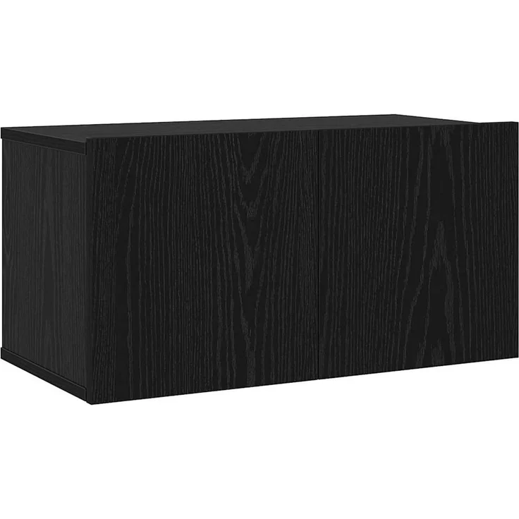 3 pcs TV-Schrank, Lowboard TV Schwarz Eichen-Optik Holzwerkstoff – Bild 6
