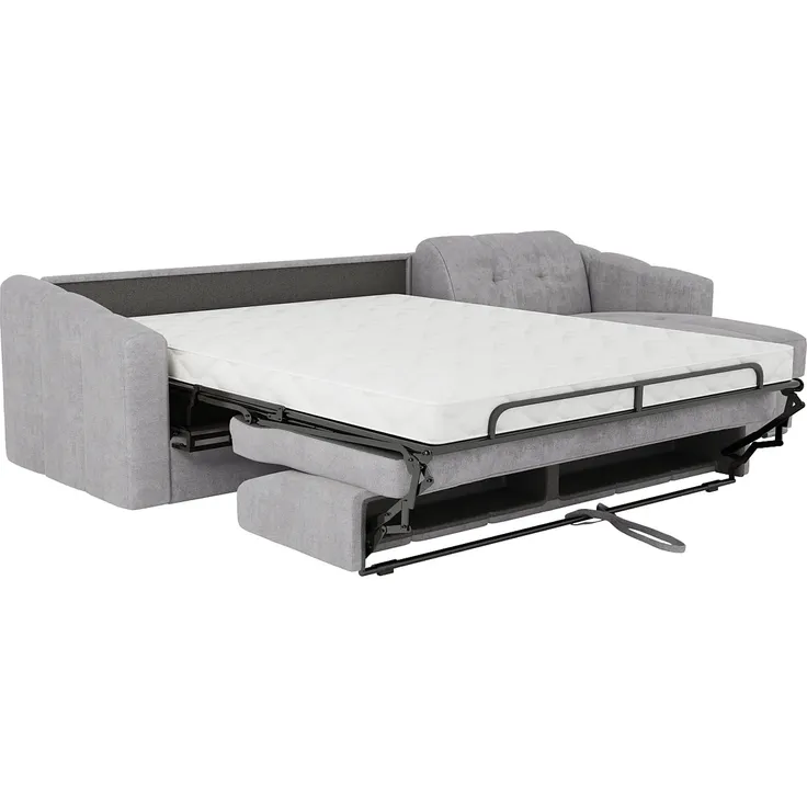 Vente-unique - DARIELO Sofa Stoff Grau - B 223 cm152 cm x H 85 cm x L 275 cm – Bild 7