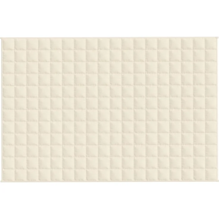 vidaXL Gewichtsdecke Hellcreme 122x183 cm 5 kg Stoff 3154865 – Bild 2