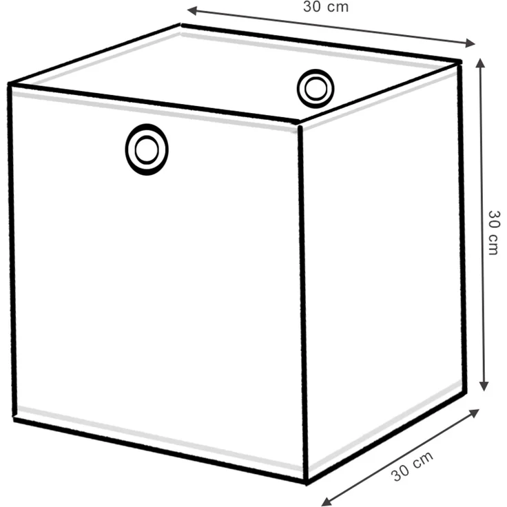 Faltbox 30x30 Blau-Grau 30 x 30 cm 2er Set Vicco – Bild 3