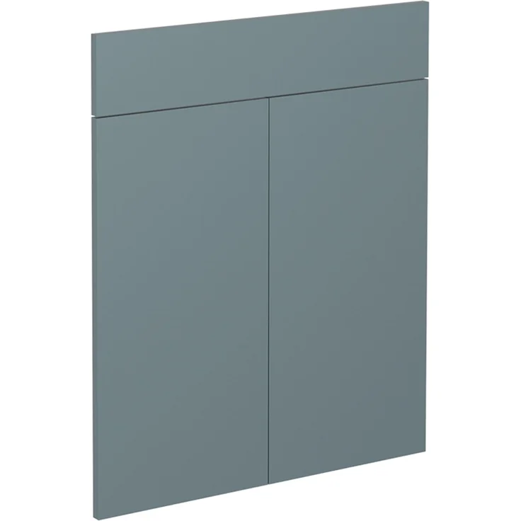 Küchenfront R-Line Blau-Grau 59.6 x 70.8 cm Möbelfront für den Schubunterschrank Vicco – Bild 1
