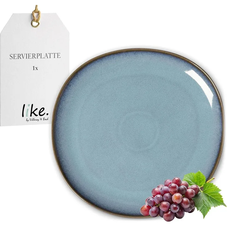 like. by Villeroy & Boch Lave glacé Servierplatte ø 32 cm - DS