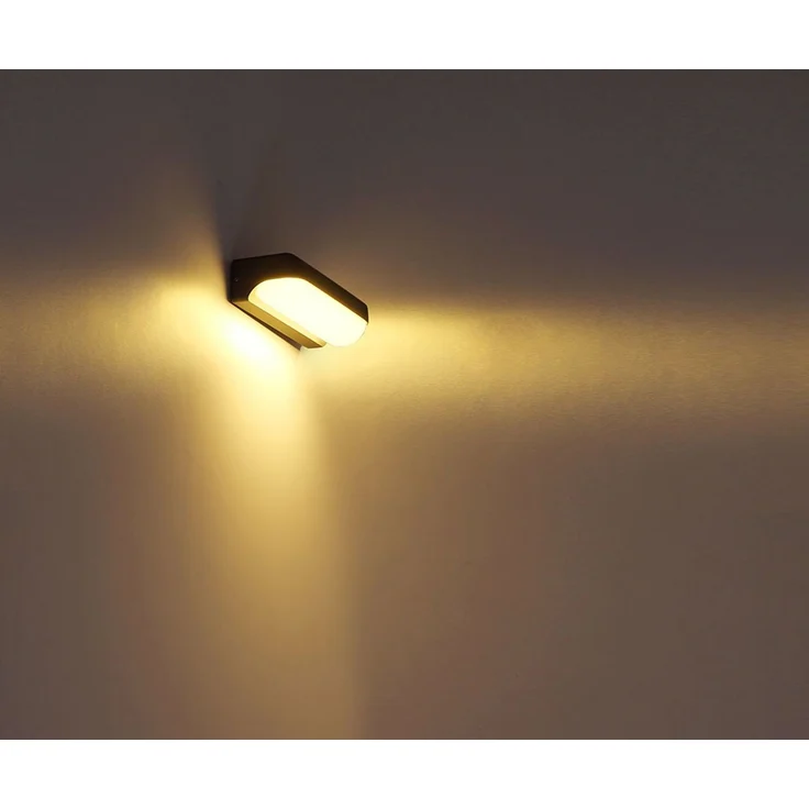 LED Außenleuchte, IP54, leuchtet abwärts, 10 Watt, anthrazit – Bild 4