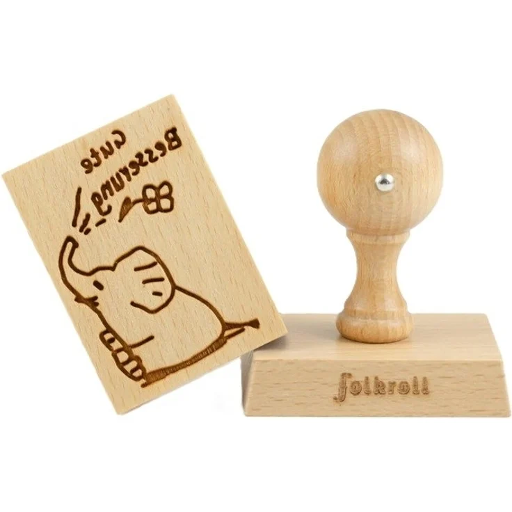 Folkroll Motiv Backstempel Gebäckstempel "Gute Besserung" 231167