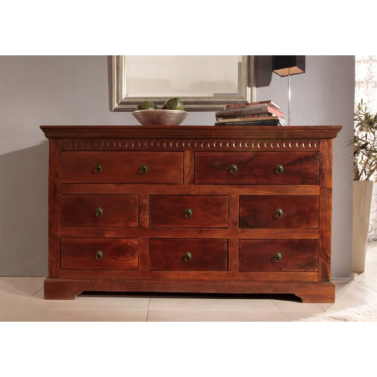 Kommode Akazie 145x49x85 nougat lackiert OXFORD #524 – Bild 3