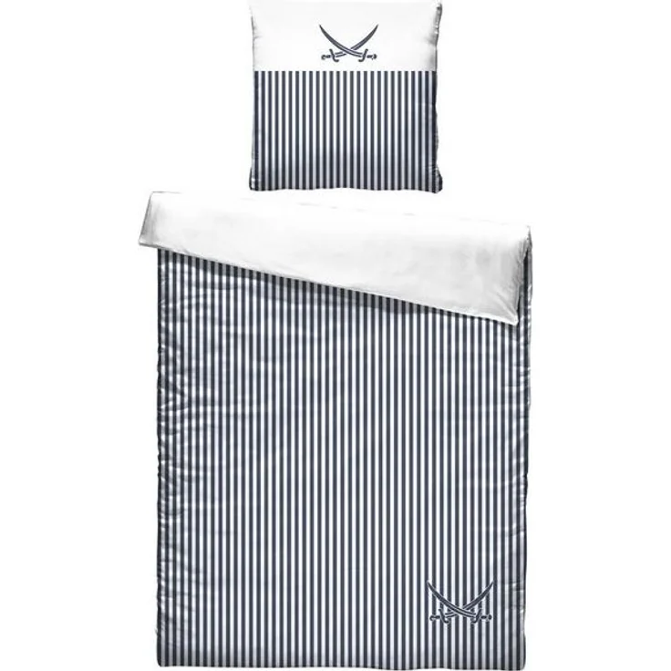 Sansibar Sylt Bettwäsche Bettwäsche Sansibar „Lighthouse“ Wendebettwäsche (2 tlg), Baumwolle, 2 teilig, mit hochwertigem Sansibar Säbel Druck – Bild 4