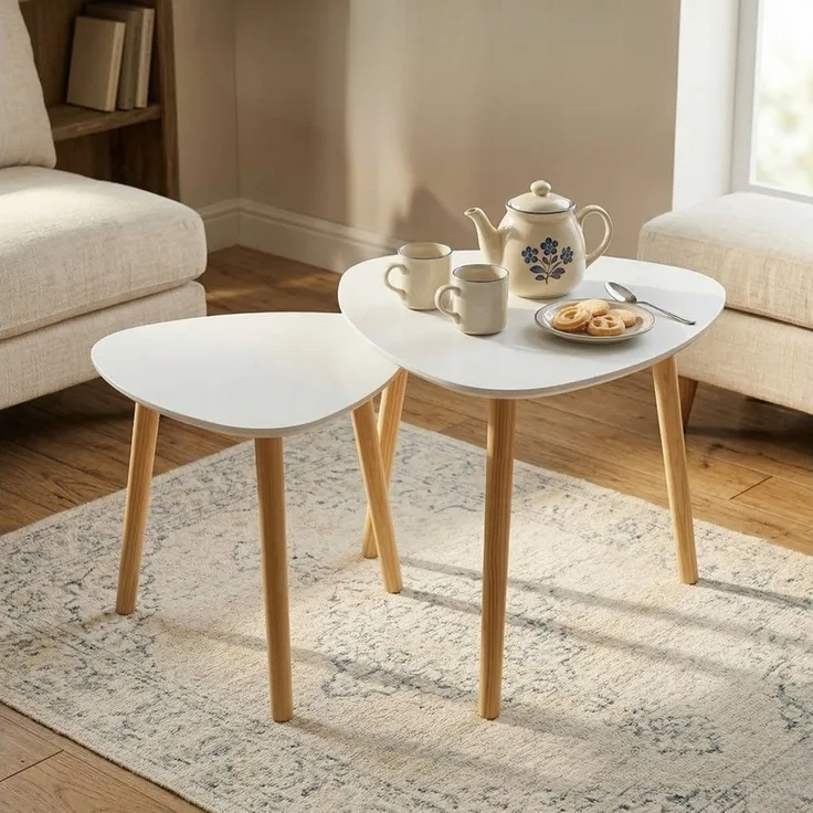 SCENA LIVING Couchtisch 2er-Set Couchtische BINI in verschiedenen Größen