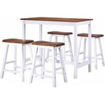vidaXL Bartisch- und Hocker-Set 5-tlg. Massivholz 275232