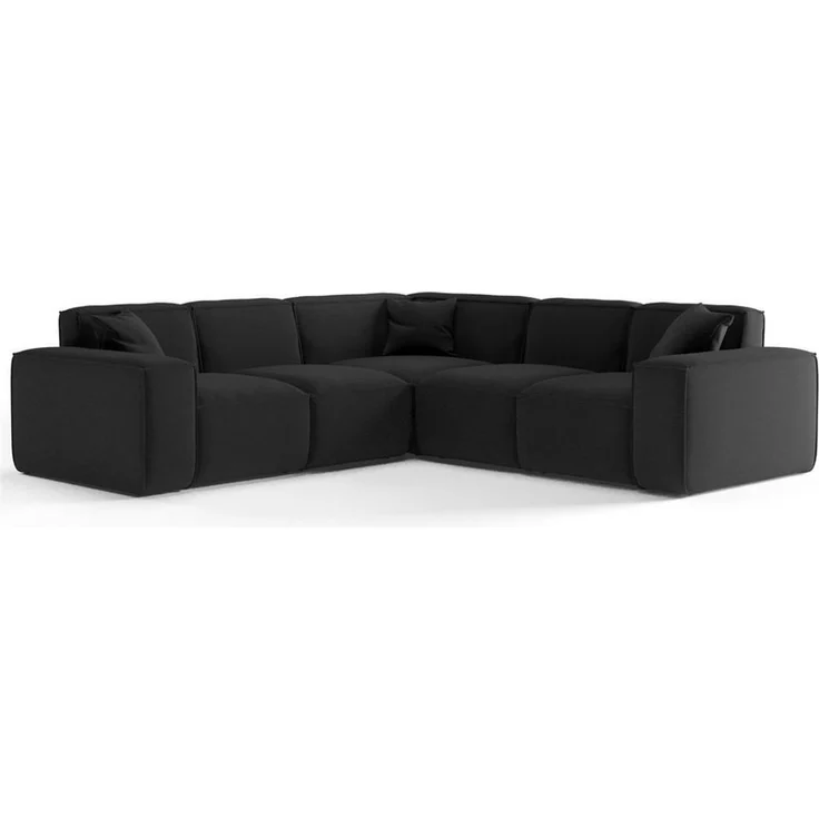 Fun Möbel Ecksofa Ecksofa Designersofa CELES PREMIUM Seite Universal in Stoff, Sofa Rücken echt bezogen – Bild 3