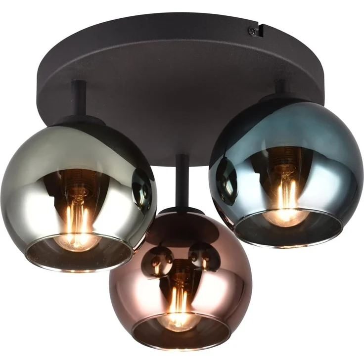 lightling Deckenleuchte Shawn, ohne Leuchtmittel, im Retrodesign – Bild 5