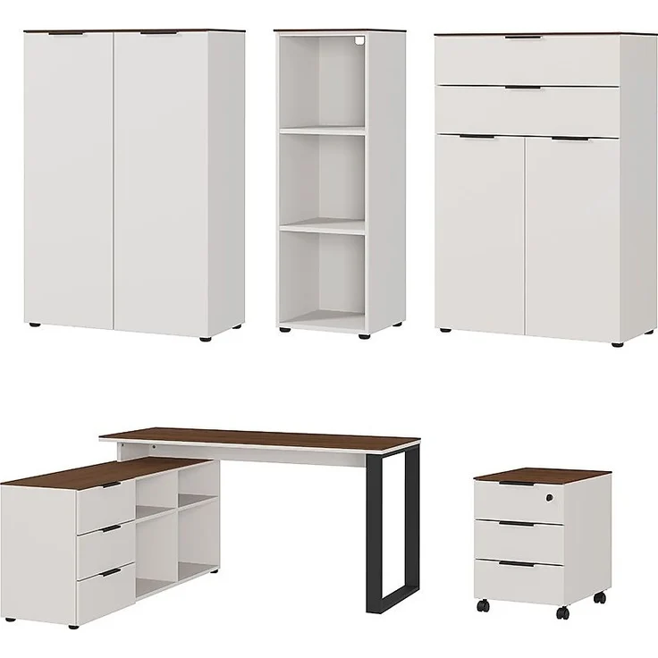 GERMANIA Bürokombination ANCONA BHT 353x81x146 cm bunt Komplett-Büro Büro – Bild 1