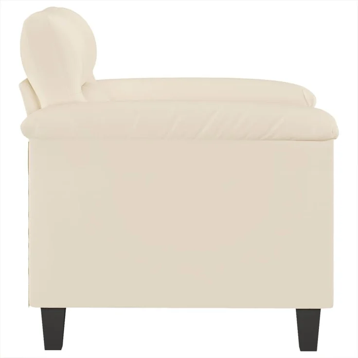 vidaXL Sessel Beige 60 cm Mikrofasergewebe 359554 – Bild 3