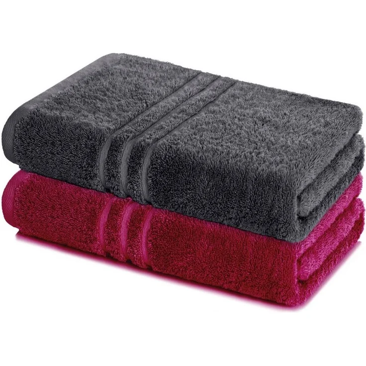 Lavea Badetuch Elena 2er Set Badetücher 100x150 cm, Duschtuch, 500 g/m² Frottier, weich & saugstark, pflegeleicht – Bild 5