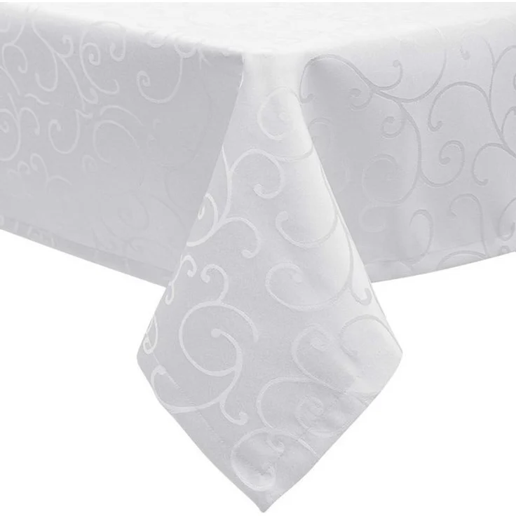 EUGAD Tischdecke (1-tlg), Damast Ornamente, mit Saum, Abwaschbar und Bügelfrei – Bild 4