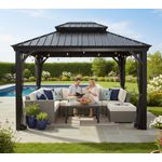 Messina 1012 | Pavillon mit festem Dach | mit