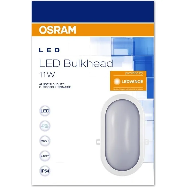 LED Außenwandleuchte Osram Bulkhead 11W Weiß
