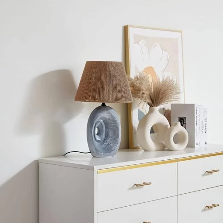 Lindby Tischleuchte Seasur, Keramik Alu IP20, 1 x 15 W LED – Bild 4