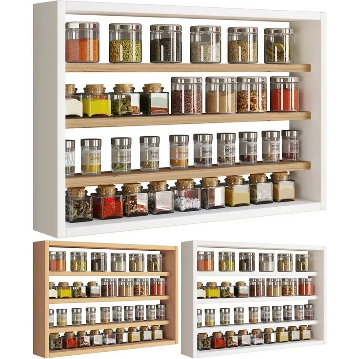 VCM Küchenmöbel Hängeschrank Esaldi 920054 Buche H. 40 x B. 60 x T. 10 cm