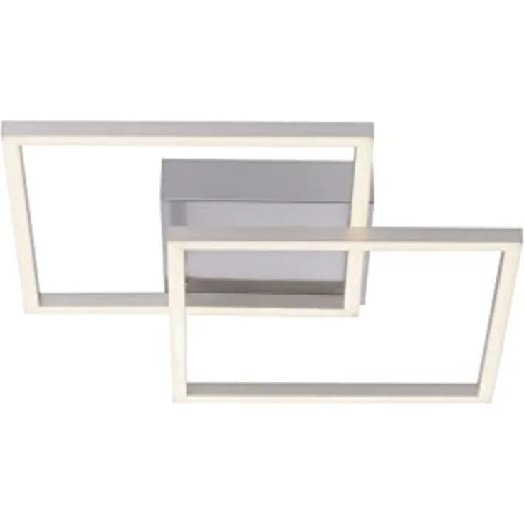 Leuchten Direkt LED Deckenleuchte Iven, stahl, 35,9 x 35,9 x 7 cm