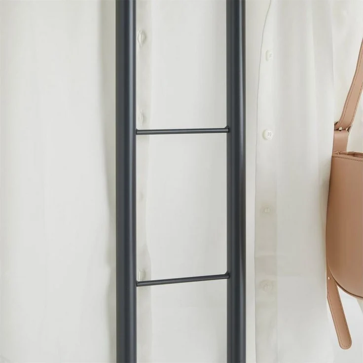 IDIMEX Herrendiener CAMILO, Stummer Diener Kleiderablage mit Hosenbügel aus Metall Grau – Bild 3