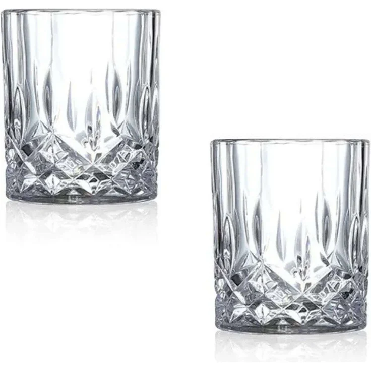 Hermia Concept 'Big Damla' Whiskygläser-Set (2-teilig), Transparent, Ø 8 x 9 cm, 300 ml – Bild 1