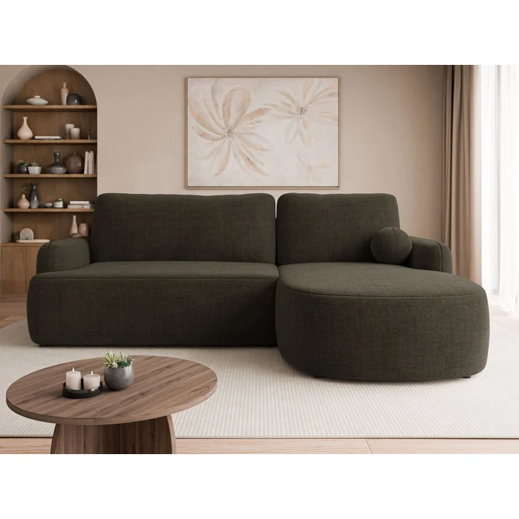 Mirjan24 Ecksofa Loridu (Farbe: Golden 29, Seite: Rechts), 90 x 174 x 250 cm – Bild 2