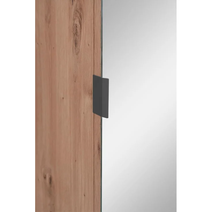 Kompaktgarderobe Madem in Artisan Eiche und Anthrazit 80 x 190 cm – Bild 2