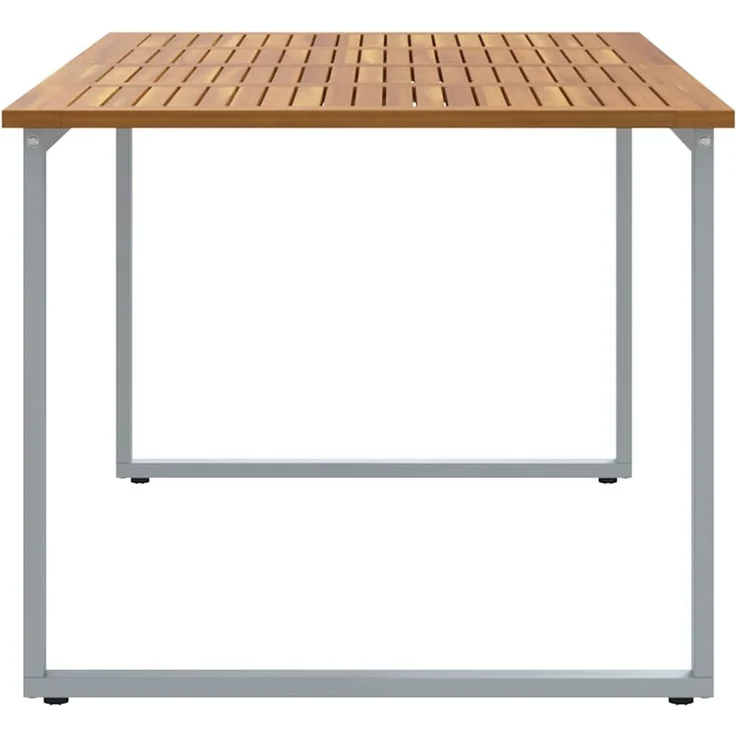vidaXL Gartentisch Grau 180 x 90 x 75 cm Massivholz Akazie 4010596 – Bild 6
