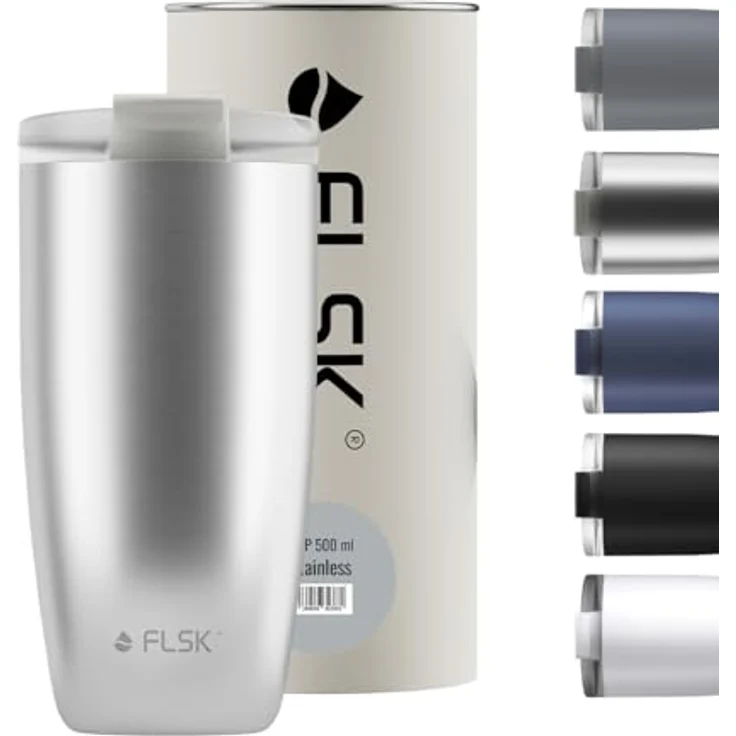 FLSK Evo Kaffeebecher 500 ml Stainless – Bild 1