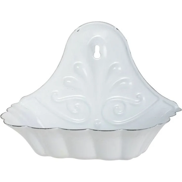 Ib Laursen - Wandseifenschale Seifenschale für die Wand Emaille Weiß 0427-11 – Bild 3