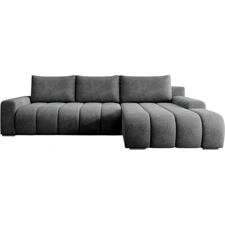 PROMETO Möbel Ecksofa Porto L mit Schlaffunktion und Bettkasten L-Form Links/Rechts – Bild 2